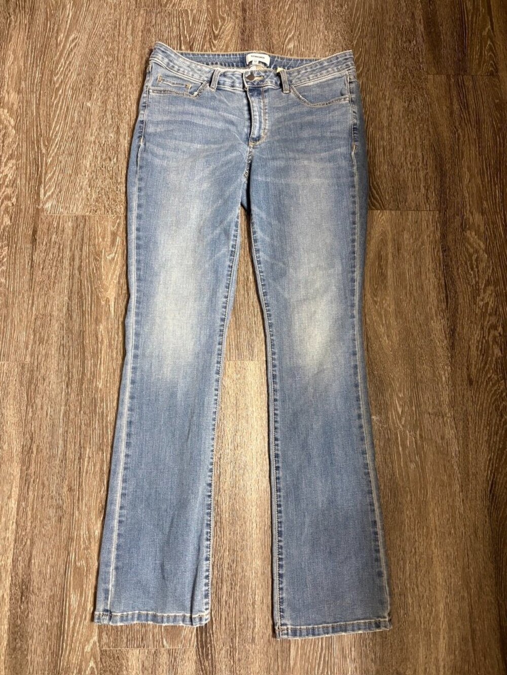 Sonoma Bootcut Jeans Womens Size 12 Light Wash Stretch Mid Rise 33x34